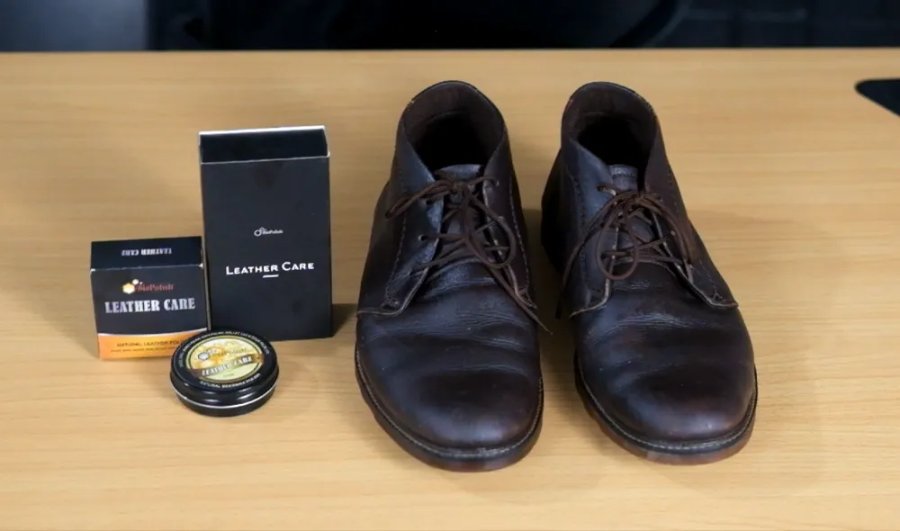 perawatan sepatu kulit dengan biopolish leather care